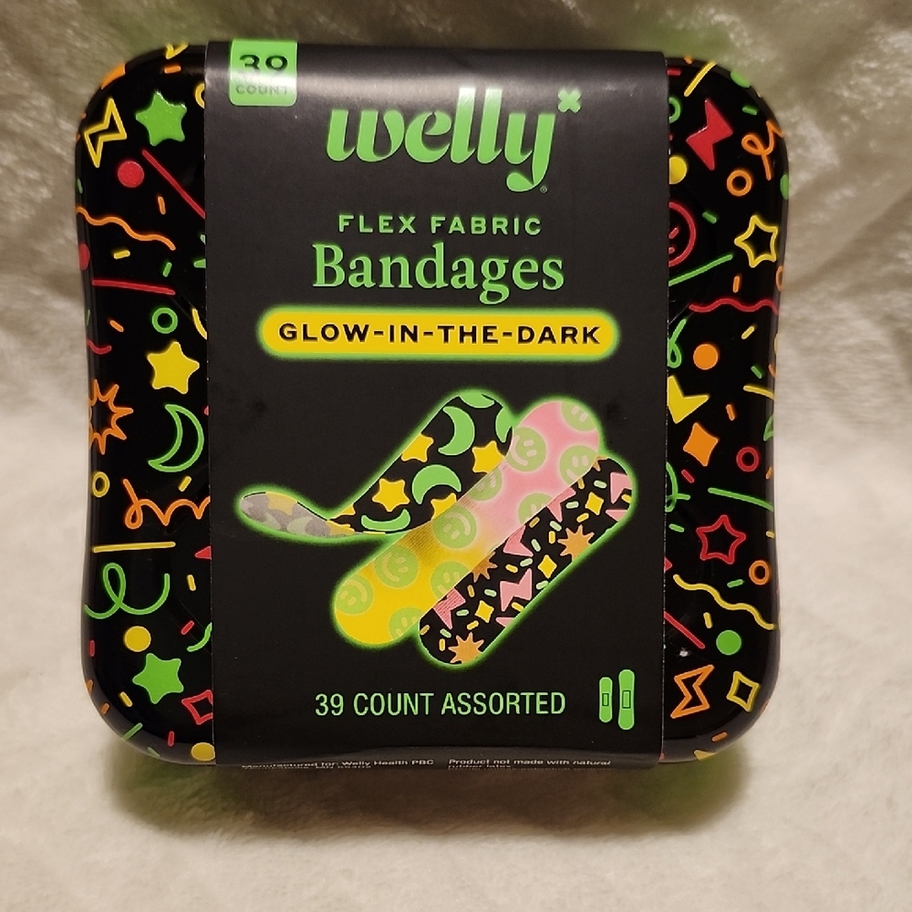 Welly Glow-in-the-Dark Bandages - Assorted Colors
